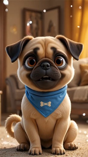 🐾🐶 Mochi the Pug Enters the MIRROR DIMENSION?! 👀🪞✨ #pug #dogshorts