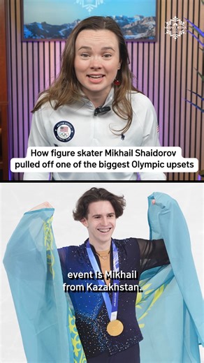 In a huge surprise, Mikhail Shaidorov of Kazakhstan won the Olympic gold medal in men’s figure skating. Olympic figure skater Mariah Bell explains how.⁠ ⁠ #olympics #figureskating #milancortina #mikhailshaidorov | NBC Washington