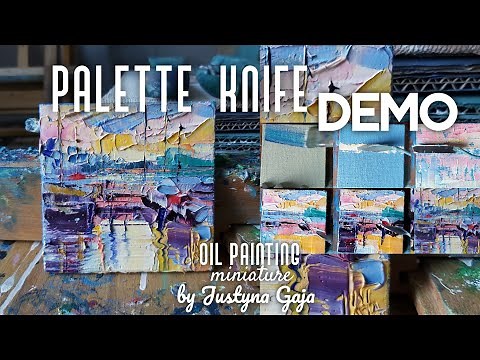 impasto oil painting/ palette knife demo/ impressionism/ abstract landscape/ painting demonstration
