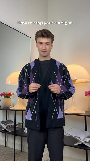 8.1K views · 28 reactions | EASY CARDIGAN HACK TO CROP IT PERFECTLY  Save for later #menswear #fashion | Successful DenS | Facebook