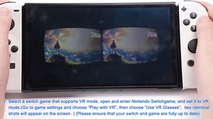 Upgraded VR Headset for Nintendo Switch, Switch OLED Model Virtual Reality Glasses with Adjustable HD Lenses and Head Strap, Labo VR Kit 3D Goggles Accessory