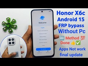 Honor X6b FRP BYPASS Android 15 Without Pc || Honor Android 15 Frp Unlock 🆕 Method 💯 Done 👍✅ 2026