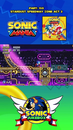 Stardust Speedway Zone Act 2 Sonic Mania Gameplay