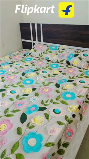 7d bedsheet aisa phoolo se sajaya #viralvideo