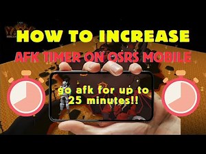 How to Increase Log Out Timer to AFK for 25 Minutes on OSRS Mobile!