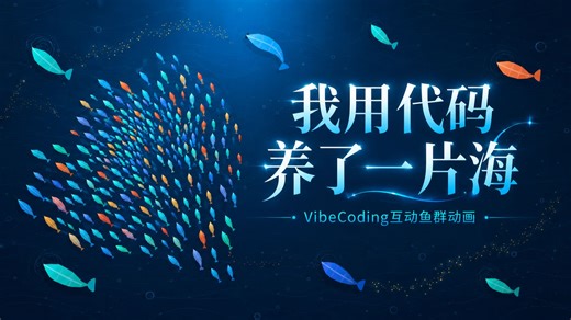 不用触屏，张开手就能喂鱼！我用 VibeCoding 养了一片海