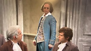 ‘SNL’: Walton Goggins Brings Guns To The Constitution In Founding Fathers Sketch