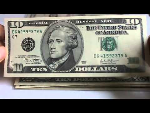 Rare Ten $10 Dollar Notes in this condition (small portrait)