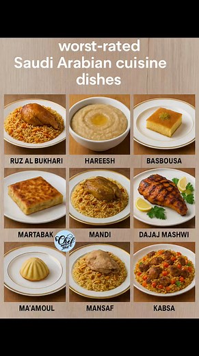 worst-rated Saudi Arabian cuisine dishes | Chef Jahed