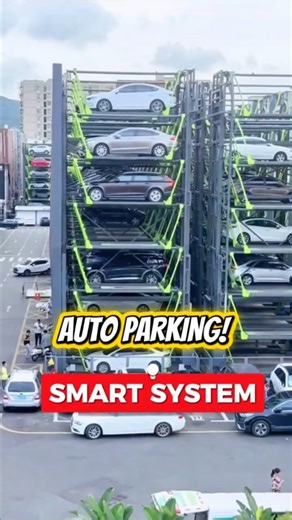 The Automated Parking System That Works Like an Elevator #shortsvideo #engineeringfacts
