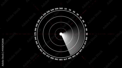 Air defense radar screen. Animation of military radar system detects danger and eliminates it. Shooting down enemy missile.4k concept