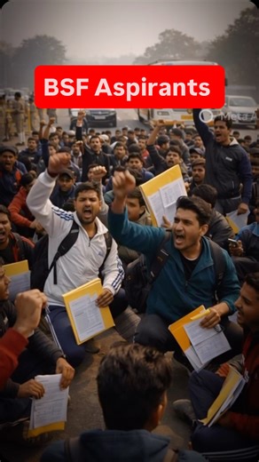 AadiVers on Instagram: "Why Lathi charge??😦 | Bsf aspirants Jammu | 👇👇👇 . . . Jammu me BSF recruitment ke dauran ek serious incident hua jahan hundreds of aspirants admit card ke sath test dene aaye, lekin entry gate par unhe andar jaane nahi diya gaya. Aspirants ka kehna hai ki jab form bhara gaya, admit card issue hua aur date/time clearly mentioned tha, to phir last moment par entry deny karna unfair hai. Isi confusion aur frustration ke baad kuch aspirants ne Jammu Akhnoor highway block