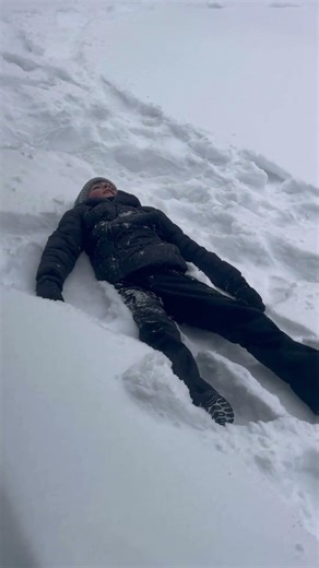 Snow Angel ☃️ #snow #beautiful #latvia