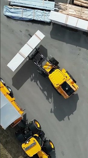 JCB 419K wheel loading shovel loading timber