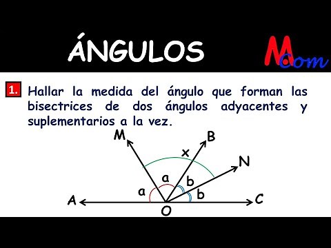 Ángulos Hallar la medida del ángulo que forman las bisectrices de dos ángulos adyacentes y suplement