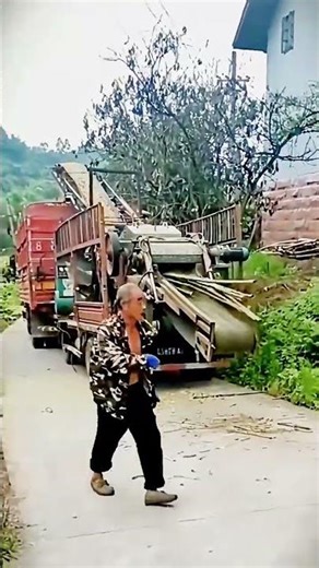 advanced machine for bamboo crushing #shorts