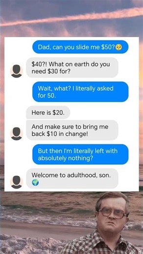 THE SAVAGE DAD MATH LESSON! 💀💵 #shorts #funny #textingstories