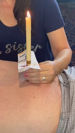 Cleaning my husbands belly button. | Caroline