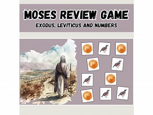 Moses Review Game for Kids- Exodus, Leviticus, and Numbers - Etsy