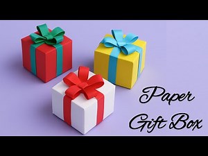 How to Make Origami Paper Gift Box | Easy DIY Paper Storage Box | School Project Idea | Origami gift