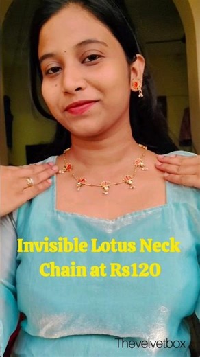Invisible Lotus Neck Chain at Rs120 DM to place your orders or WhatsApp 9789965997#invisiblechains