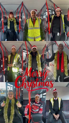 30K views · 286 reactions | Merry Christmas from all of us at National Express West Midlands!  Reminder that buses will be back running tomorrow. | National Express West Midlands | Facebook