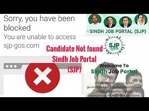 Login errors on SJP | Sindh Job Portal | Problem and issues