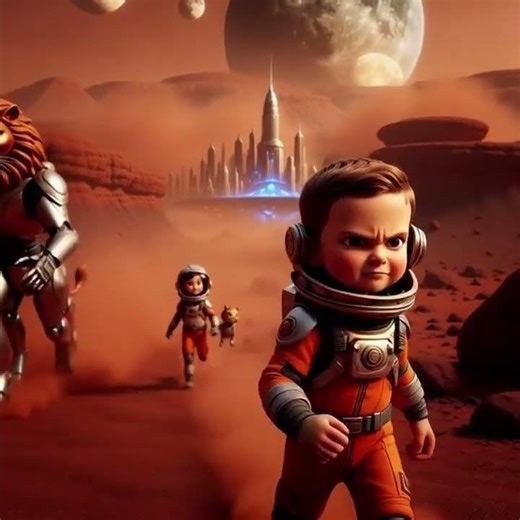 A Robot 🤖 and a Lion 🦁one human kid changed everything 😱Would YOU forgive him?