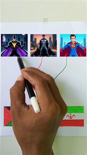 رسمتُ علم دولة عربية 💪 😍 رسمتُ علم فلسطين | الصورة التالية؟ #رسم #art #palestine #iran