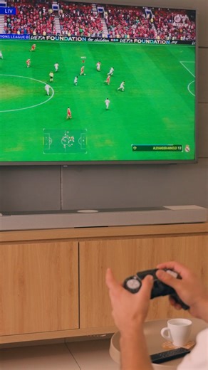 The XIO soundbar transforms your viewing experience with Dolby Atmos and 5.1.2 spatial audio. You're not just playing the game, you're living it. Explore now: https://us.kef.com/products/xio-soundbar | KEF