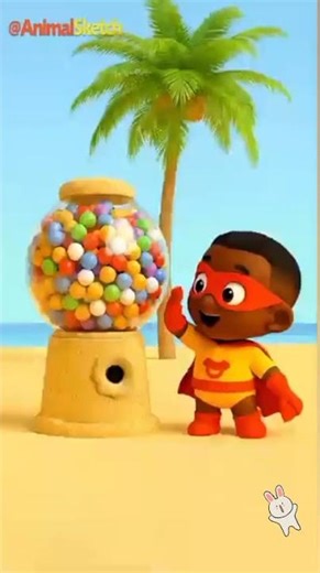 learning video for kids/colour/cartoon/ colour full balls