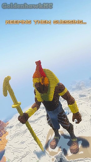 Minecraft Horus Statue Timelapse! 🦅✨