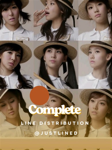 Girls' Generation - Complete | Line Distribution speedup to avoid copyright #kpopfyp #linedistribution #girlsgeneration #fyp #fyppppppppppppppppppppppp