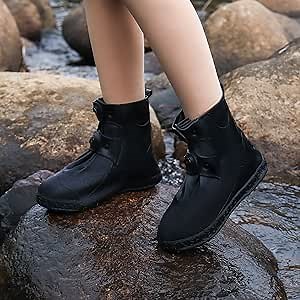 Waterproof Shoe Covers, Reusable Rain Shoe Covers,Non-Slip Durable Silicone Shoe Covers Waterproof for Men and Women.