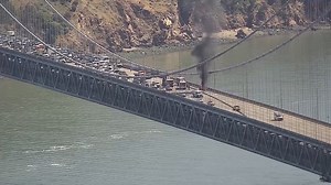9.9K views · 99 reactions | BAY BRIDGE VEHICLE Tower camera footage shows CHP and fire crews putting out the vehicle fire that snarled traffic on the #BayBridge into #SanFrancisco Tuesday morning. More info: https://cbsloc.al/44iCHr7 | KPIX CBS San Francisco Bay Area | Facebook