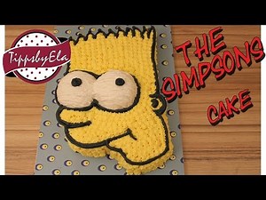 Bart Simpsons cake (How to)Bart Simpson Torte selber machen Anleitung Deutsch
