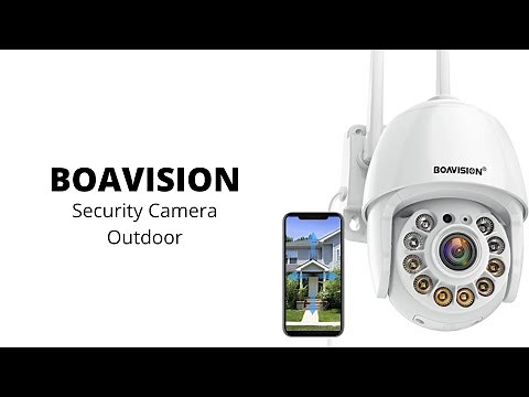 BOAVISION | Security Camera Outdoor, Wireless WiFi IP Camera Home Security System 360° View