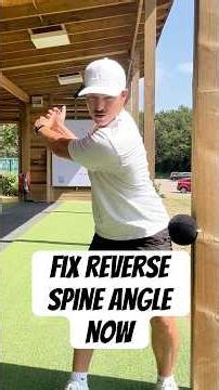 Fix reverse spine angle in 1 simple drill ⛳️