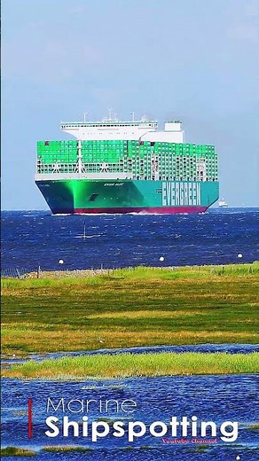 EVER ALOT (IMO 9893955) – World’s Largest Container Ship Spotted at Altenbruch | Shipspotting 4K