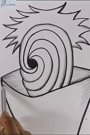 How to draw Obito Uchiha Step by step #Shorts