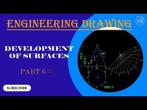 Develop the lateral surfaces of a Truncated Cone......