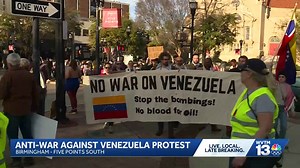 'I see peace for the first time': Birmingham protest highlights divide over US action in Venezuela