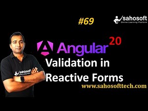 Validation in Reactive Forms in Angular 20 | Forms in Angular | Sahosoft