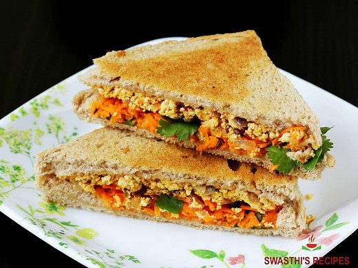Paneer Sandwich Recipe (3 Easy Variations) - Swasthi's Recipes