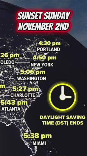 Fall back: Daylight saving time is Nov. 2