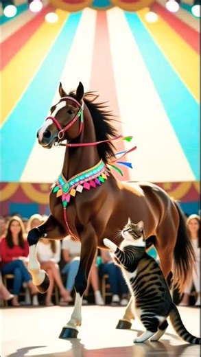 Cute Circus Act Wins Hearts ❤️#Shorts #Viral #Trend #Dance #Love #rampwalk #stuns