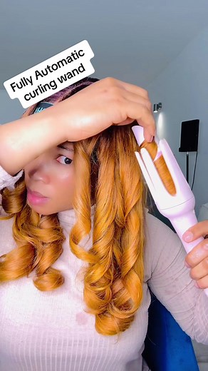 Wavy chic , fully Automatic curling Wand, Electric rotating big wave curling device, Non harmful and suitable for all hair types #tiktokfinds #tiktokmademebuyit #haircurler #curler #trending