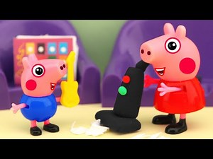 Peppa and George started cleaning, tidy up, Peppa Pig TV, 4K