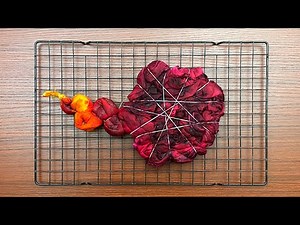 Tie-dye pattern : Flaming Flower