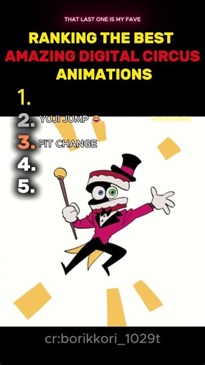 Ranking The Best The Amazing Digital Circus Animations (Part 4) #theamazingdigitalcircus #animation